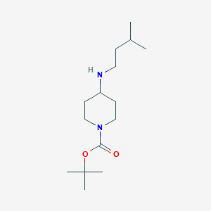 molecular formula C15H30N2O2 B8332783 1,1-Dimethylethyl 4-[(3-methylbutyl)amino]piperidine-1-carboxylate 