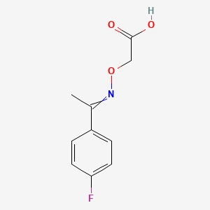 ({[1-(4-Fluorophenyl)ethylidene]amino}oxy)acetic acid