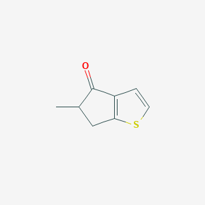 molecular formula C8H8OS B8332808 5,6-dihydro-5-methyl-4H-cyclopenta[b]thiophen-4-one 