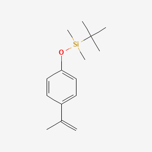 molecular formula C15H24OSi B8332832 Tert-butyl-(4-isopropenyl-phenoxy)-dimethyl-silane 
