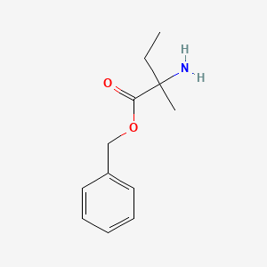 molecular formula C12H17NO2 B8332856 Benzyl 2-amino-2-methylbutyrate 