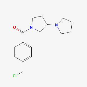 molecular formula C16H21ClN2O B8332868 [1,3']Bipyrrolidinyl-1'-yl-(4-chloromethyl-phenyl)-methanone 