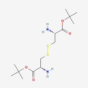 Cystine, Di-tert-butyl Ester, Dihydrochloride; L-Cystine, Bis(1,1-dimethylethyl) Ester, Dihydrochloride; L-Cystine Di-tert-butyl Ester Dihydrochloride