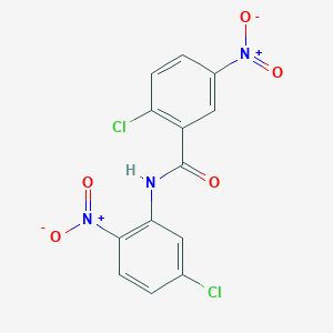 molecular formula C13H7Cl2N3O5 B8332922 2-chloro-N-(5-chloro-2-nitro-phenyl)-5-nitro-benzamide 