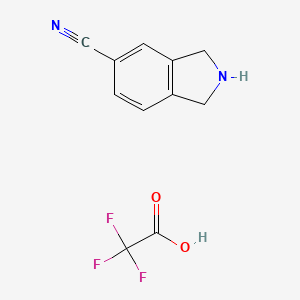 molecular formula C11H9F3N2O2 B8332925 5-Cyanoisoindoline trifluoroacetate 