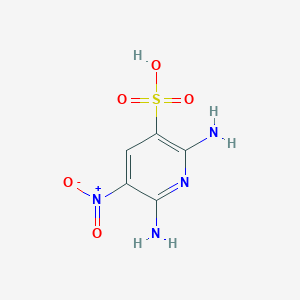 molecular formula C5H6N4O5S B8332950 2,6-Diamino-3-nitropyridine-5-sulfonic acid 