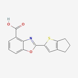 2-(5,6-dihydro-4H-cyclopenta[b]thiophen-2-yl)benzo[d]oxazole-4-carboxylic acid