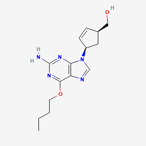 molecular formula C15H21N5O2 B8333003 [(1S,4R)-4-(2-amino-6-butoxy-purin-9-yl)cyclopent-2-en-1-yl]methanol 