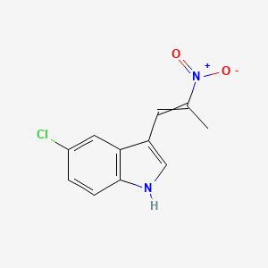 molecular formula C11H9ClN2O2 B8333051 5-Chloro-3-(2-nitropropen-1-yl)indole 