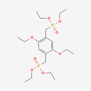 molecular formula C20H36O8P2 B8333066 1,4-Bis(diethylphosphonomethyl)-2,5-diethoxybenzene 