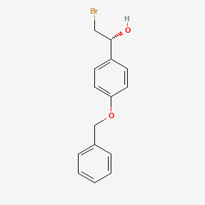 molecular formula C15H15BrO2 B8333143 (R)-1-(4-benzyloxyphenyl)-2-bromoethanol 