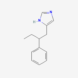 molecular formula C13H16N2 B8333232 4-(2-phenyl-butyl)-1H-imidazole 
