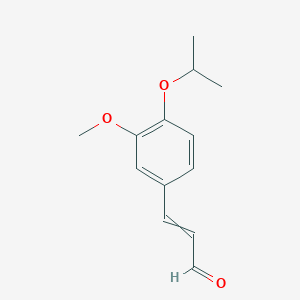molecular formula C13H16O3 B8333295 4-Isopropoxy-3-methoxycinnamaldehyde 