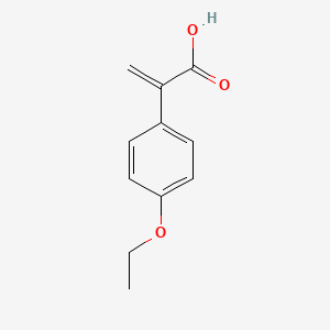 molecular formula C11H12O3 B8333346 2-p-Ethoxyphenyl acrylic acid 