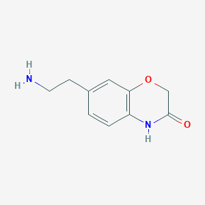 molecular formula C10H12N2O2 B8333374 7-(2-Aminoethyl)-3-oxo-2,3-dihydro-1,4-benzoxazine 