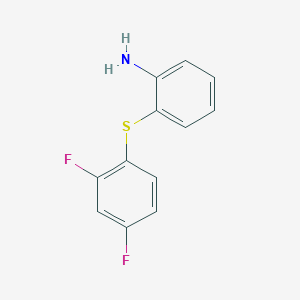 molecular formula C12H9F2NS B8333410 2-(2,4-Difluorophenylsulfanyl)aniline 