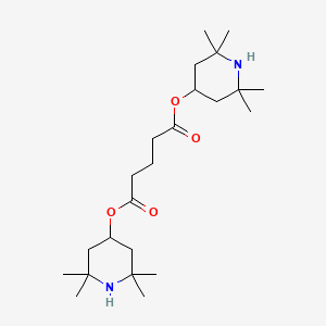 molecular formula C23H42N2O4 B8333417 Bis(2,2,6,6-tetramethylpiperidin-4-yl) pentanedioate CAS No. 67990-74-3