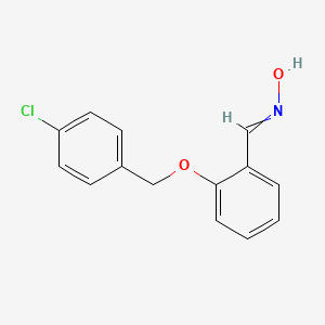 molecular formula C14H12ClNO2 B8333424 2-(4-Chlorobenzyloxy)benzaldehyde oxime 