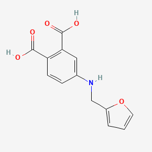 molecular formula C13H11NO5 B8333426 4-[(Furan-2-ylmethyl)-amino]-phthalic acid 