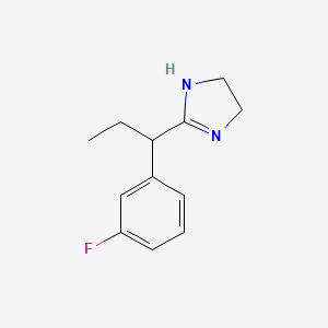 molecular formula C12H15FN2 B8333439 Rac-2-[1-(3-fluoro-phenyl)-propyl]-4,5-dihydro-1h-imidazole 