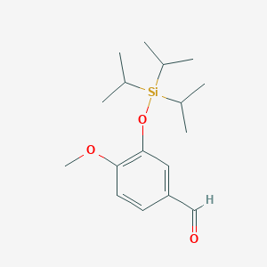 molecular formula C17H28O3Si B8333445 4-Methoxy-3-triisopropylsilanyloxybenzaldehyde 