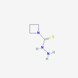 molecular formula C4H9N3S B8333462 Azetidine-1-carbothiohydrazide 