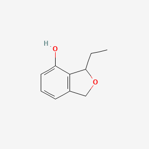 molecular formula C10H12O2 B8333470 3-Ethyl-1,3-dihydro-2-benzofuran-4-ol 