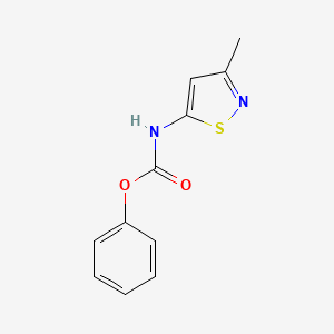 molecular formula C11H10N2O2S B8333496 Phenyl (3-methylisothiazol-5-yl)carbamate 