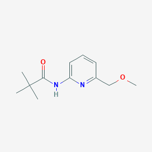 molecular formula C12H18N2O2 B8333499 N-(6-methoxymethylpyridin-2-yl)-2,2-dimethylpropionamide CAS No. 1188433-86-4