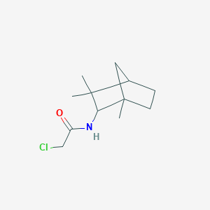 molecular formula C12H20ClNO B8333525 2-chloro-N-(1,3,3-trimethylbicyclo[2,2,1]hept-2-yl)acetamide 