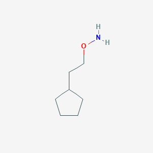 molecular formula C7H15NO B8333540 O-(2-cyclopentylethyl)hydroxylamine 