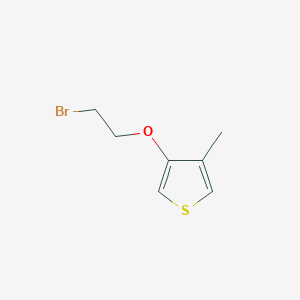 molecular formula C7H9BrOS B8333672 3-(2-Bromoethoxy)-4-methylthiophene 