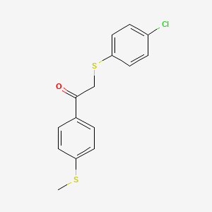 2-[(4-Chlorophenyl)sulfanyl]-1-[4-(methylsulfanyl)phenyl]ethanone