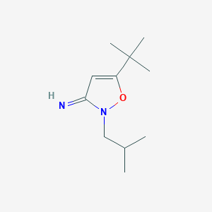 molecular formula C11H20N2O B8333822 5-tert-butyl-2-isobutylisoxazol-3(2H)-imine 