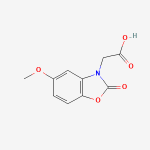 molecular formula C10H9NO5 B8333829 [5-(methyloxy)-2-oxo-1,3-benzoxazol-3(2H)-yl]acetic acid 