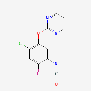 4-Chloro-2-fluoro-5-(2-pyrimidyloxy)phenylisocyanate