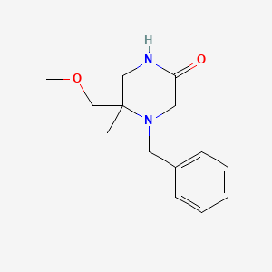 4-Benzyl-5-methoxymethyl-5-methyl-piperazin-2-one