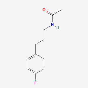 molecular formula C11H14FNO B8333881 1-(Para-fluorophenyl)-3-(acetamido)propane 