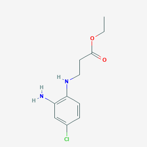 Ethyl 3-[(2-amino-4-chlorophenyl)amino]propanoate