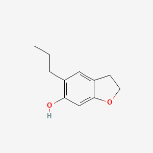 molecular formula C11H14O2 B8333951 5-Propyl-6-hydroxy-2,3-dihydrobenzofuran 
