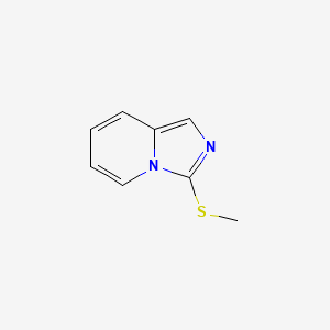 molecular formula C8H8N2S B8333970 3-Methylthioimidazo[1,5-a]pyridine 