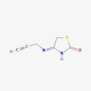 molecular formula C6H6N2OS B8334002 4-(prop-2-yn-1-ylamino)-1,3-thiazol-2(5H)-one 