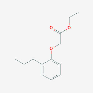 molecular formula C13H18O3 B8334016 (2-Propyl-phenoxy)-acetic Acid Ethyl Ester CAS No. 101267-74-7