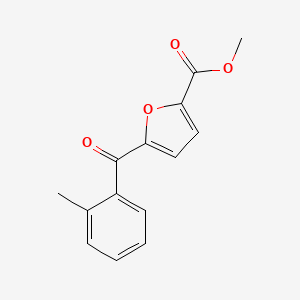 molecular formula C14H12O4 B8334036 Methyl 5-(2-methylbenzoyl)-2-furoate 