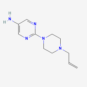 molecular formula C11H17N5 B8334050 2-(4-Allylpiperazin-1-yl)pyrimidine-5-amine 