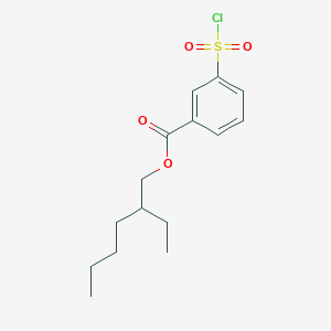 molecular formula C15H21ClO4S B8334073 3-(2-Ethylhexyloxycarbonyl)phenylsulfonyl chloride 