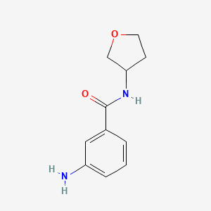 molecular formula C11H14N2O2 B8334077 3-Amino-N-(tetrahydrofuran-3-yl)benzamide 
