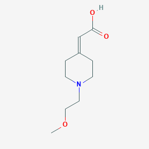 molecular formula C10H17NO3 B8334183 2-(1-(2-Methoxyethyl)piperidin-4-ylidene)acetic acid 