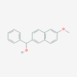 molecular formula C18H16O2 B8334213 (6-Methoxy-naphthalen-2-yl)-phenyl-methanol 
