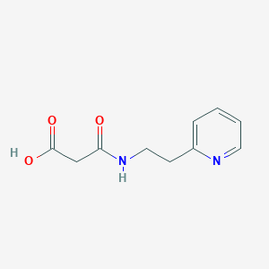 molecular formula C10H12N2O3 B8334273 3-Oxo-3-[[2-(2-pyridinyl)ethyl]amino]-propanoic acid 